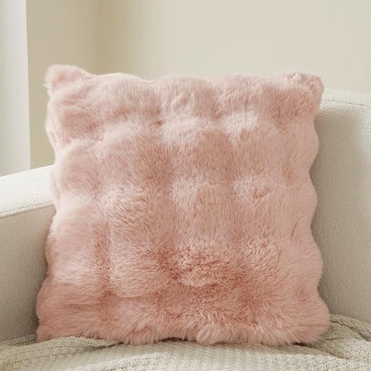 Fufffy Cover 45×45cm ラビットファー風クッションカバー